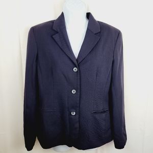Talbots Womans  Petite blue blazer size 12 3 Buttons